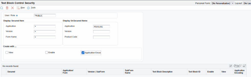 Text Block security 2