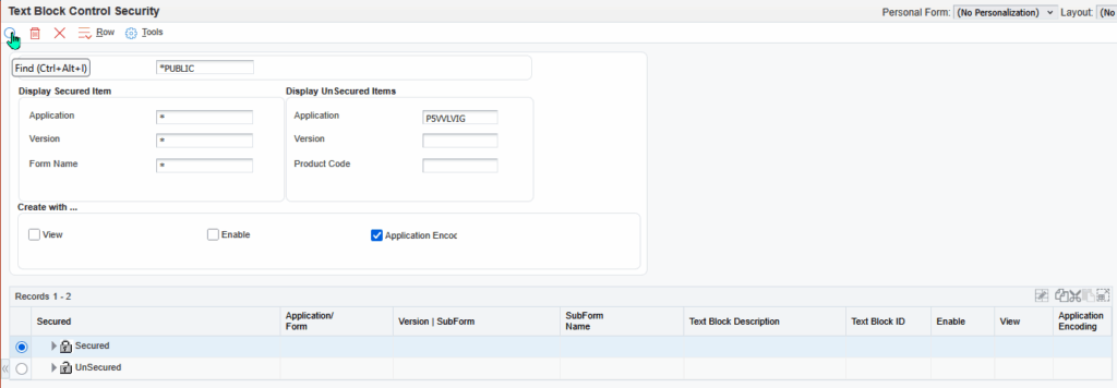 Text Block security 3