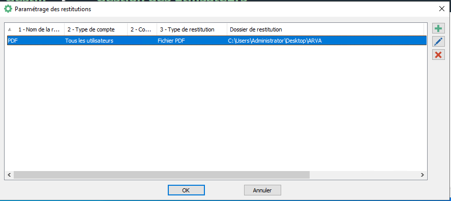 Gestion des fichiers de restitutions Version 1 (2)